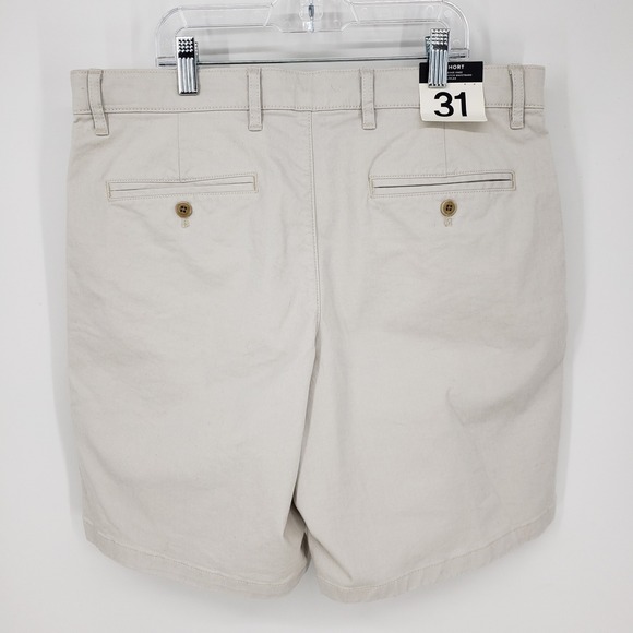 GAP Men's Khaki Shorts Stretch Comfort Waistband 8 Inch Inseam Size 31 Tan - Picture 2 of 8